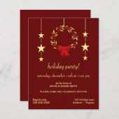 Elegante Weihnachtsfeier Einladungen (Vorne/Hinten)