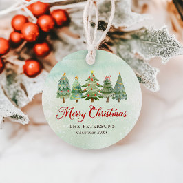 Elegante Weihnachtsfeier Geschenkanhänger