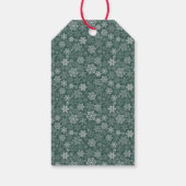 Elegante Weihnachtsfeier Geschenkanhänger (Rückseite)