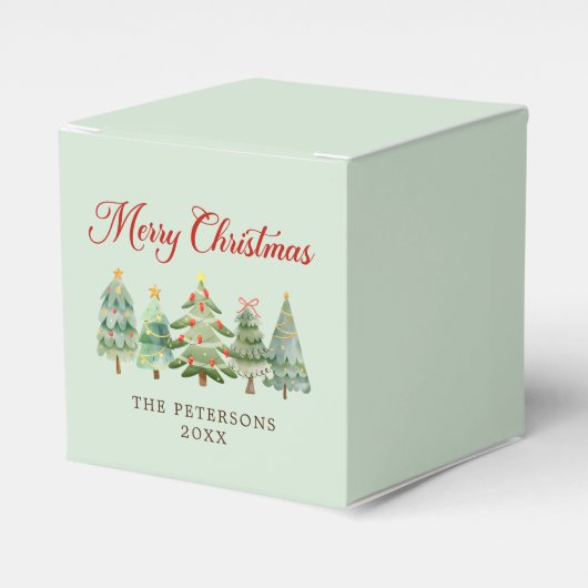 Elegante Weihnachtsfeier Geschenkschachtel (Vorderseite)