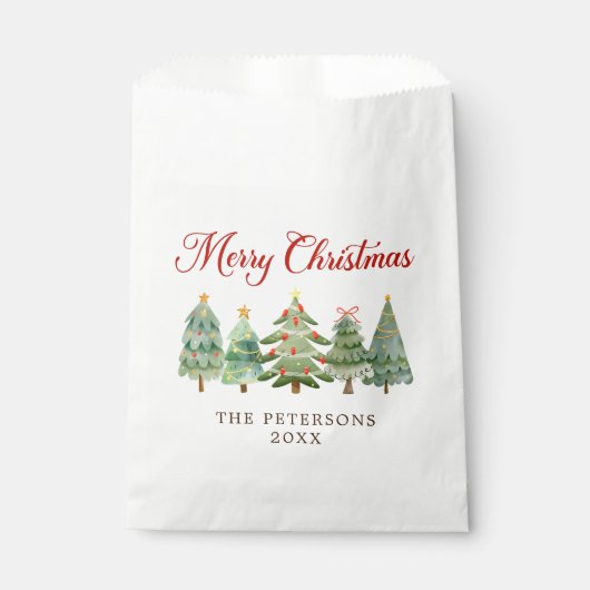 Elegante Weihnachtsfeier Geschenktütchen (Vorderseite)