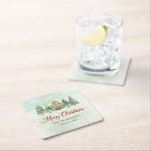 Elegante Weihnachtsfeier Rechteckiger Pappuntersetzer (Vor Ort)