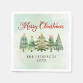 Elegante Weihnachtsfeier Serviette (Vorderseite)