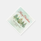 Elegante Weihnachtsfeier Serviette (Ecke)