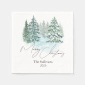 Elegante Weihnachtsfeier Serviette (Vorderseite)