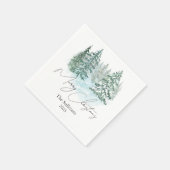 Elegante Weihnachtsfeier Serviette (Ecke)