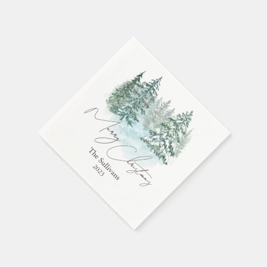 Elegante Weihnachtsfeier Serviette (Ecke)