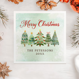 Elegante Weihnachtsfeier Serviette