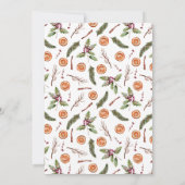 Elegante Weihnachtsfeiern retten das Datum Save The Date (Rückseite)