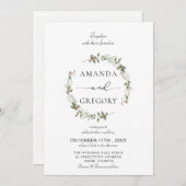 Elegante Weihnachtsfeiertage Einladung (Vorne/Hinten)