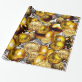 Elegante Weihnachtsfeiertage in Silbergold W Geschenkpapier (Ungerollt)