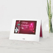 Elegante Weihnachtsfeiertage Karte (Rückseite)