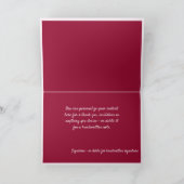 Elegante Weihnachtsfeiertage Karte (Innenseite)