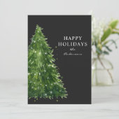 Elegante Weihnachtsfeiertage mit Wasserfarbe (Stehend Vorderseite)