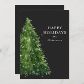 Elegante Weihnachtsfeiertage mit Wasserfarbe (Vorne/Hinten)