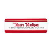 Elegante Weihnachtsfeiertage Rücksendeadresse (Vorne)