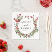 Elegante Weihnachtsfeiertage Serviette (Beispiel)