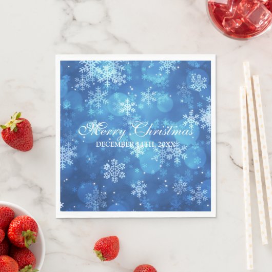 Elegante Weihnachtsfeiertage Sparkle Serviette (Beispiel)