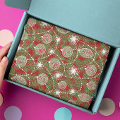 Elegante Weihnachtsfeiertage Tree Dekorationen Seidenpapier