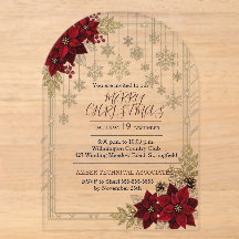 Elegante Weihnachtsfloristik mit Poinsettien