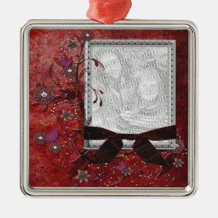 Elegante WeihnachtsFotoverzierung Ornament Aus Metall