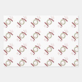 Elegante Weihnachtsfreuden für den Weltkrieg Geschenkpapier Set (Vorderseite)