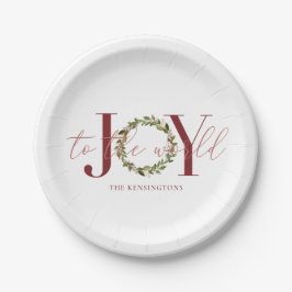 Elegante Weihnachtsfreuden für den Weltkrieg Pappteller