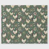 Elegante Weihnachtsgeburten Geschenkpapier (Flach)