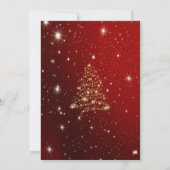 Elegante Weihnachtsgeschenke, Bow, Rot, Weihnachte Einladung (Rückseite)