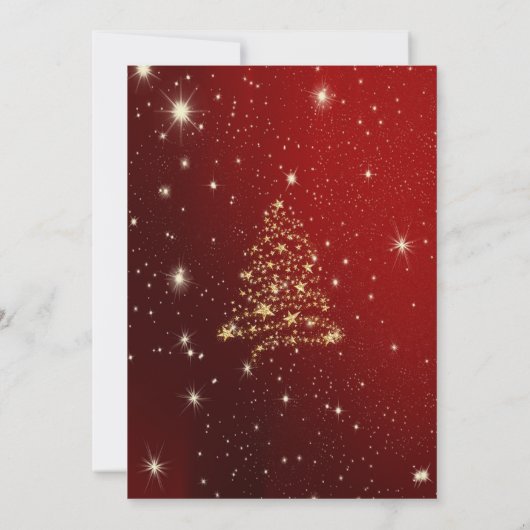 Elegante Weihnachtsgeschenke, Bow, Rot, Weihnachte Einladung (Rückseite)