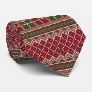 Elegante Weihnachtsgeschenke Muster Spaß Urlaub Krawatte