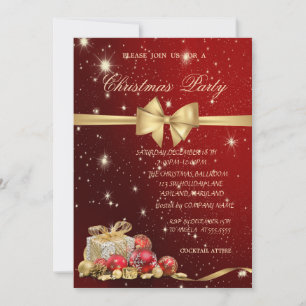 Elegante Weihnachtsgeschenke,Schleife,Rot,Weihnach Einladung