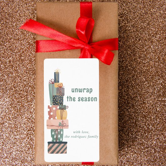 Elegante Weihnachtsgeschenke Weihnachtssticker