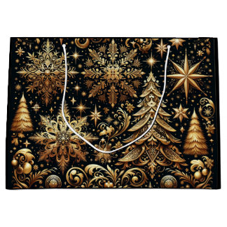 Elegante Weihnachtsgeschenktasche Große Geschenktüte