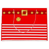 Elegante Weihnachtsgeschenktasche Große Geschenktüte (Vorderseite)