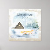 Elegante Weihnachtsgeschichte Leinwanddruck (Vorderseite)