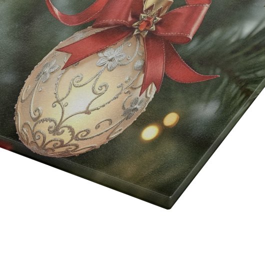 Elegante Weihnachtsgeschichtssammlung mit Red Bow Schneidebrett (Ecke)