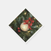 Elegante Weihnachtsgeschichtssammlung mit Red Bow Serviette (Ecke)