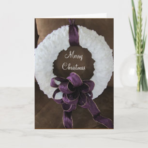 Elegante Weihnachtsgirlande Grußkarte Feiertagskarte