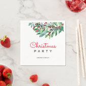 Elegante Weihnachtsgrün-Feier Serviette (Beispiel)