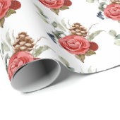 Elegante Weihnachtsgrün Geschenkpapier (Rolleneckpunkt)