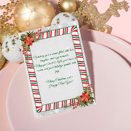 Elegante Weihnachtsgrüße Feiertagskarte