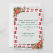 Elegante Weihnachtsgrüße Feiertagskarte (Vorderseite)