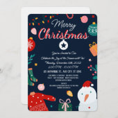 Elegante Weihnachtsgrüße Karte (Vorne/Hinten)