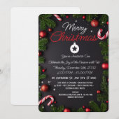 Elegante Weihnachtsgrüße Karte (Vorne/Hinten)