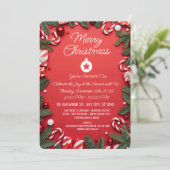 Elegante Weihnachtsgrüße Karte zum Feiertag (Stehend Vorderseite)