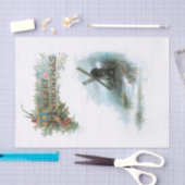 Elegante Weihnachtsgrüße mit Holly & Windmill Seidenpapier (Handwerk)