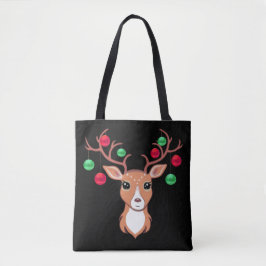 Elegante Weihnachtshirsch-Tragetasche Tasche