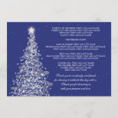 Elegante Weihnachtshochzeit der Silver Navy Programm (Rückseite)