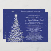 Elegante Weihnachtshochzeit der Silver Navy Programm (Vorne/Hinten)